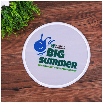 8'' Folding Nylon Flyer Frisbee Disc With Pouch